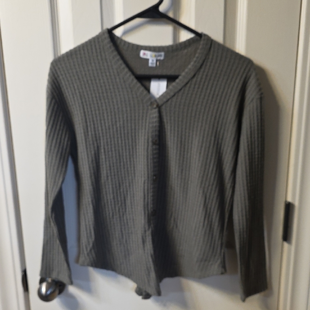 Kids Gray Button-Up Shirt